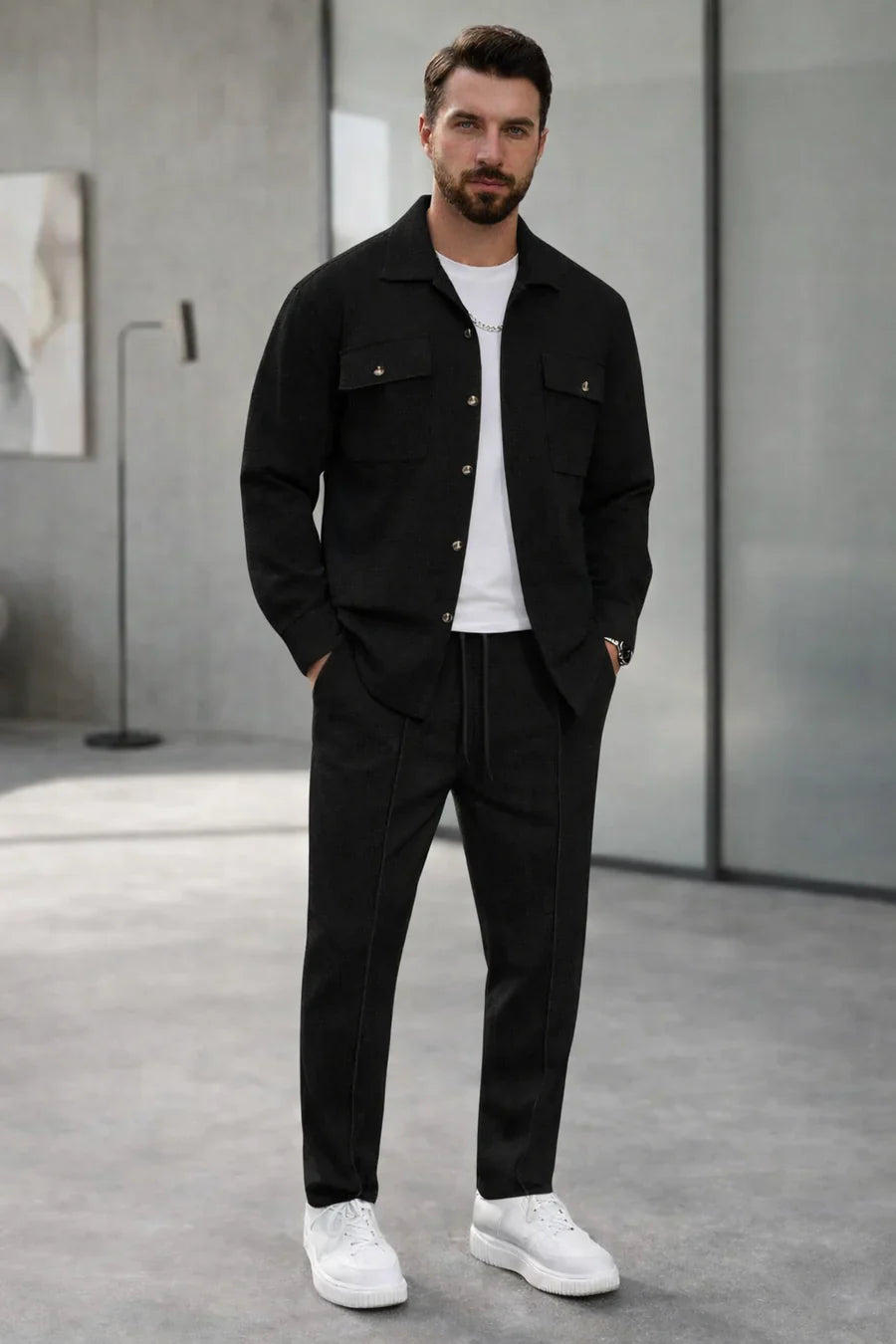 Completo Uomo Giacca+Pantaloni Casual